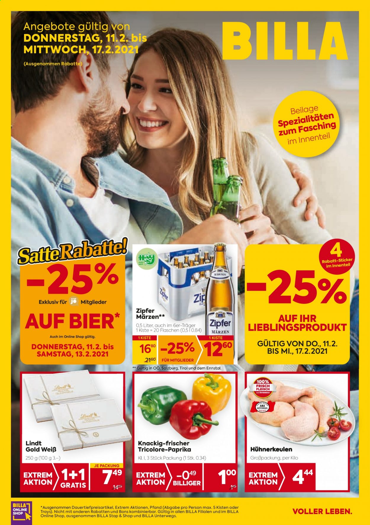 Angebote Billa - 11.2.2021 - 17.2.2021. Seite 1