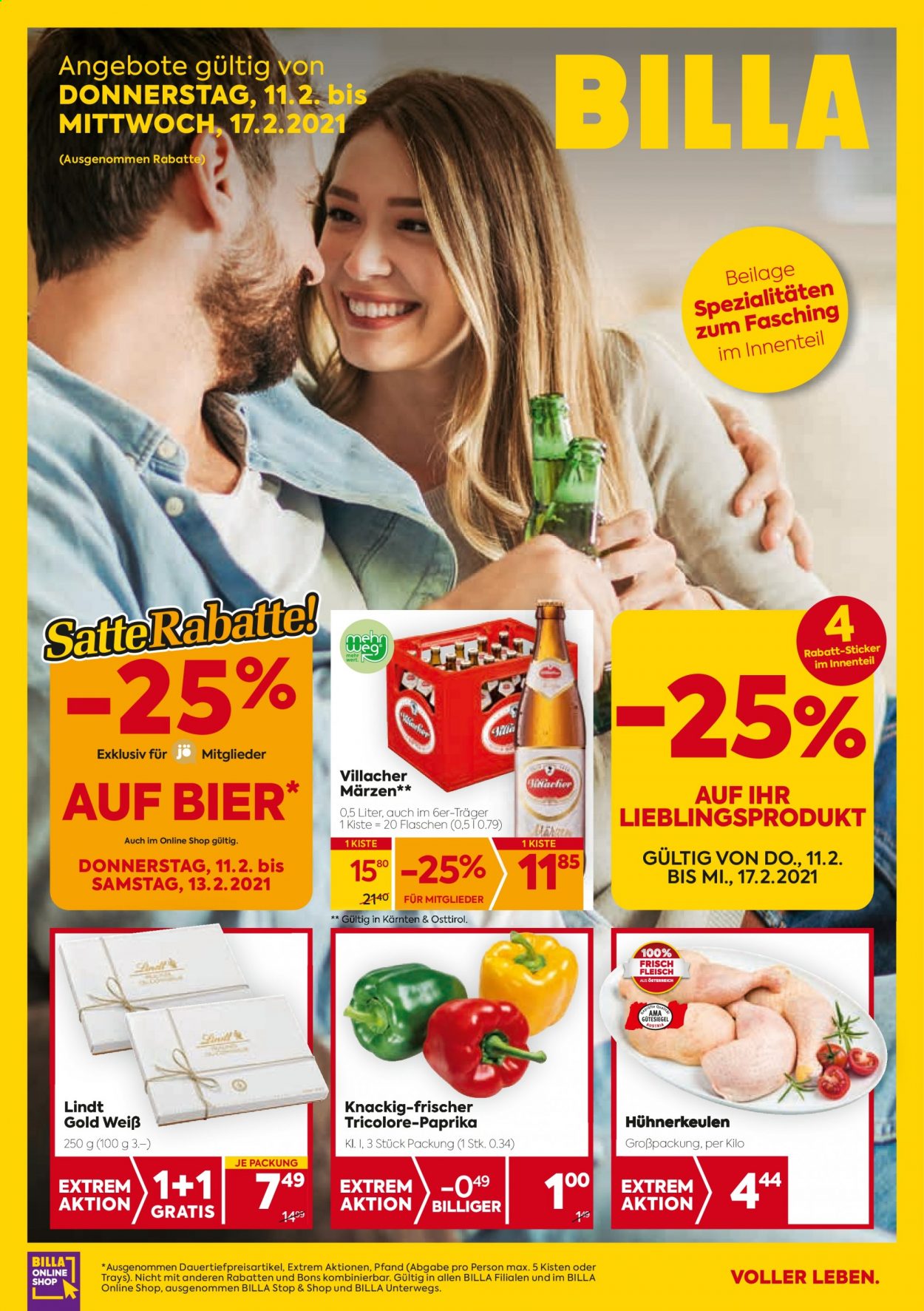 Angebote Billa - 11.2.2021 - 17.2.2021. Seite 1
