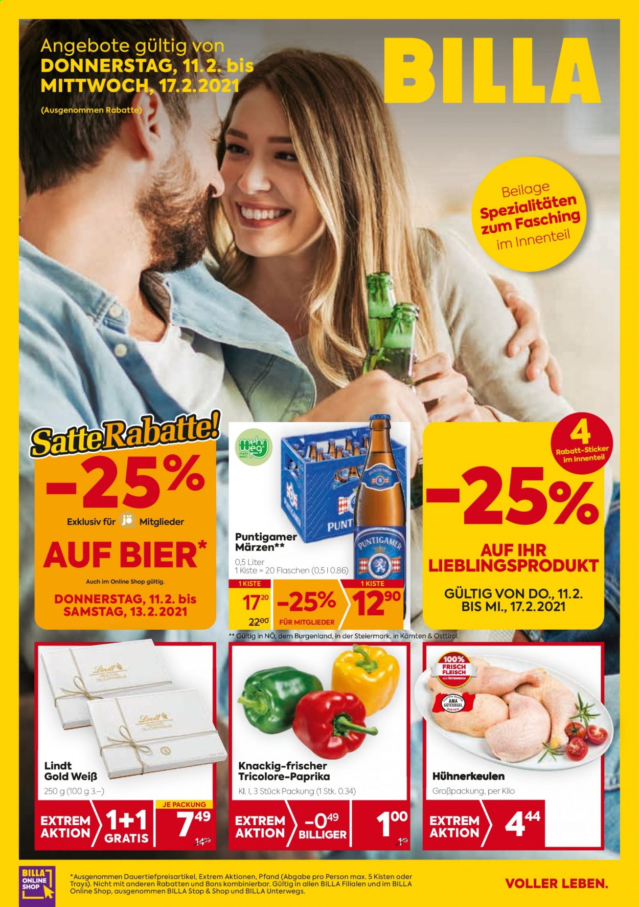 Angebote Billa - 11.2.2021 - 17.2.2021. Seite 1