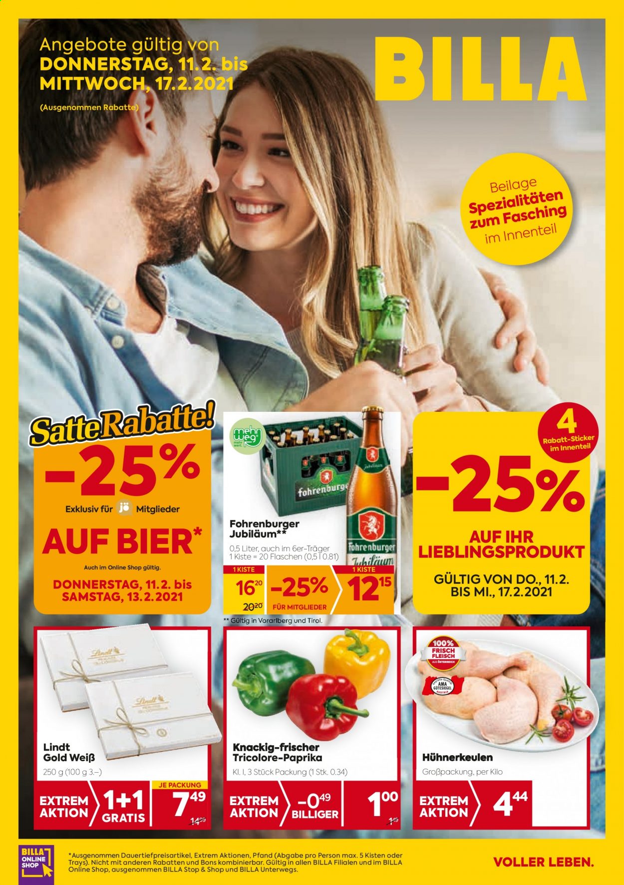 Angebote Billa - 11.2.2021 - 17.2.2021. Seite 1