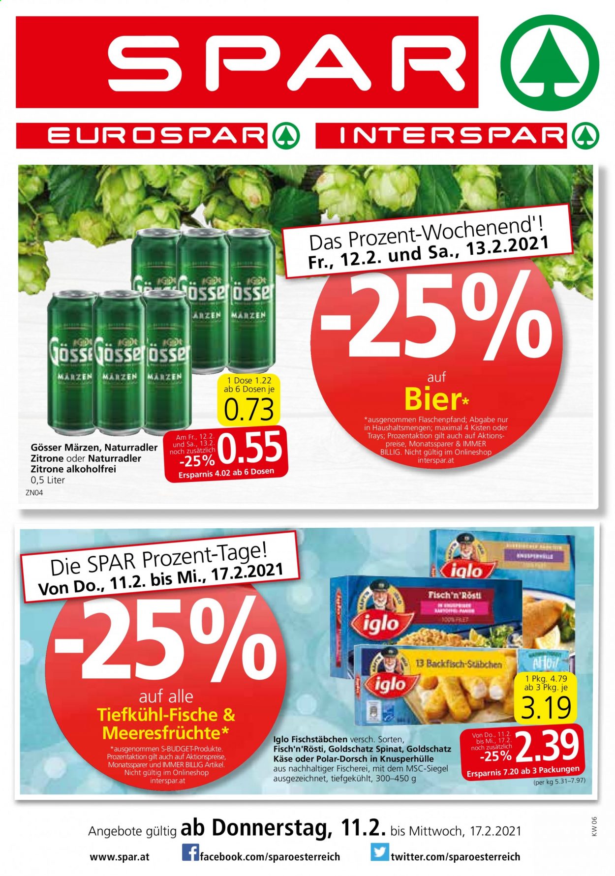 Angebote SPAR - 11.2.2021 - 17.2.2021. Seite 1