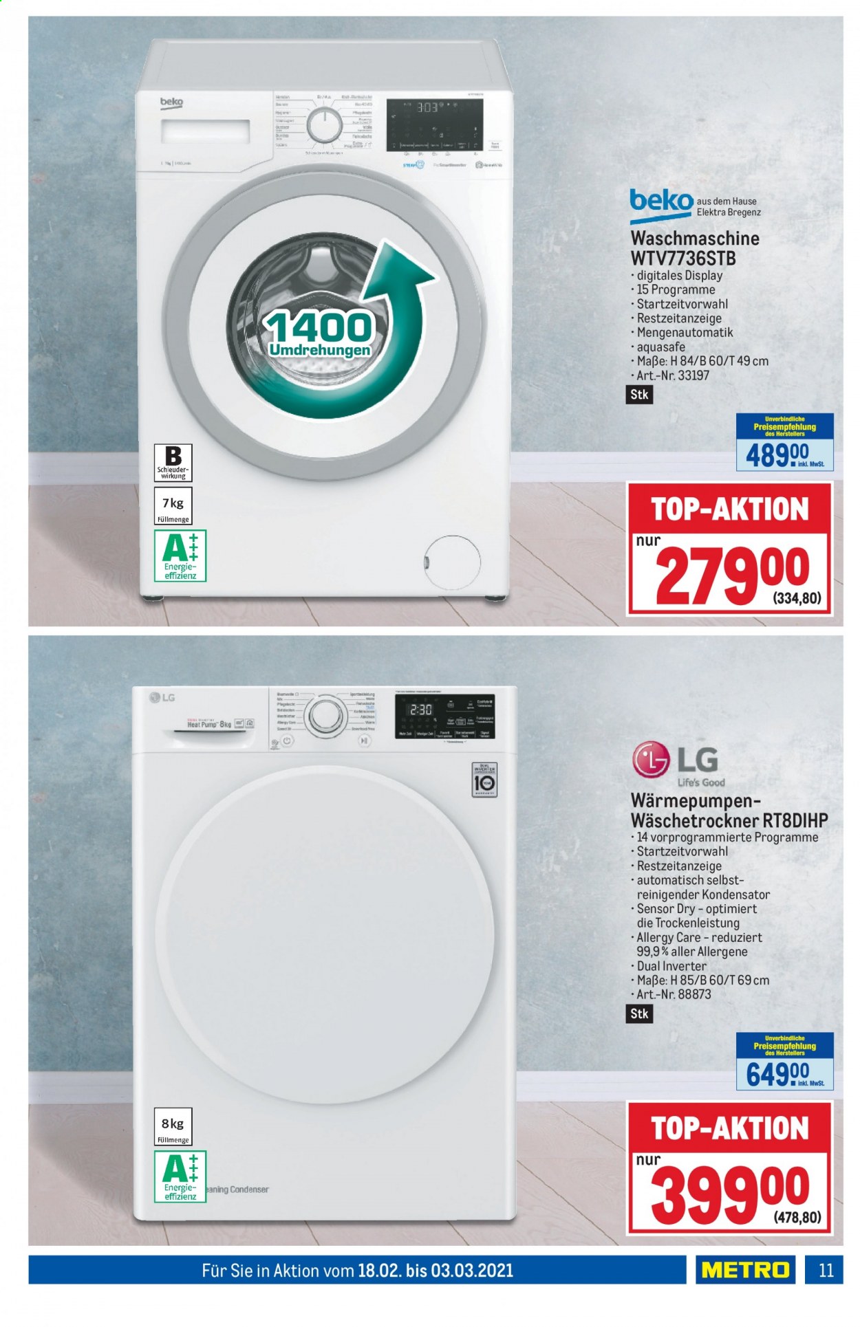 Angebote Metro - 18.2.2021 - 3.3.2021. Seite 11