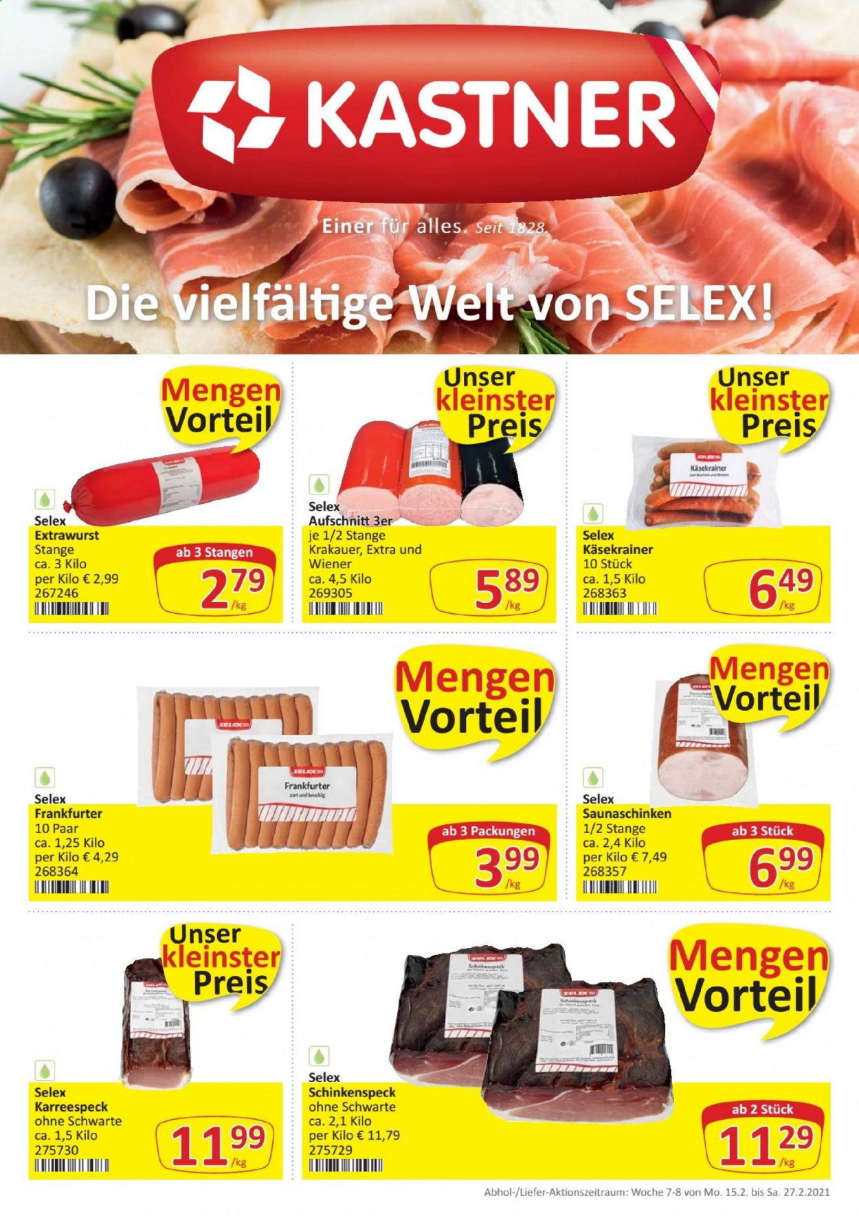 Angebote KASTNER - 15.2.2021 - 27.2.2021. Seite 1