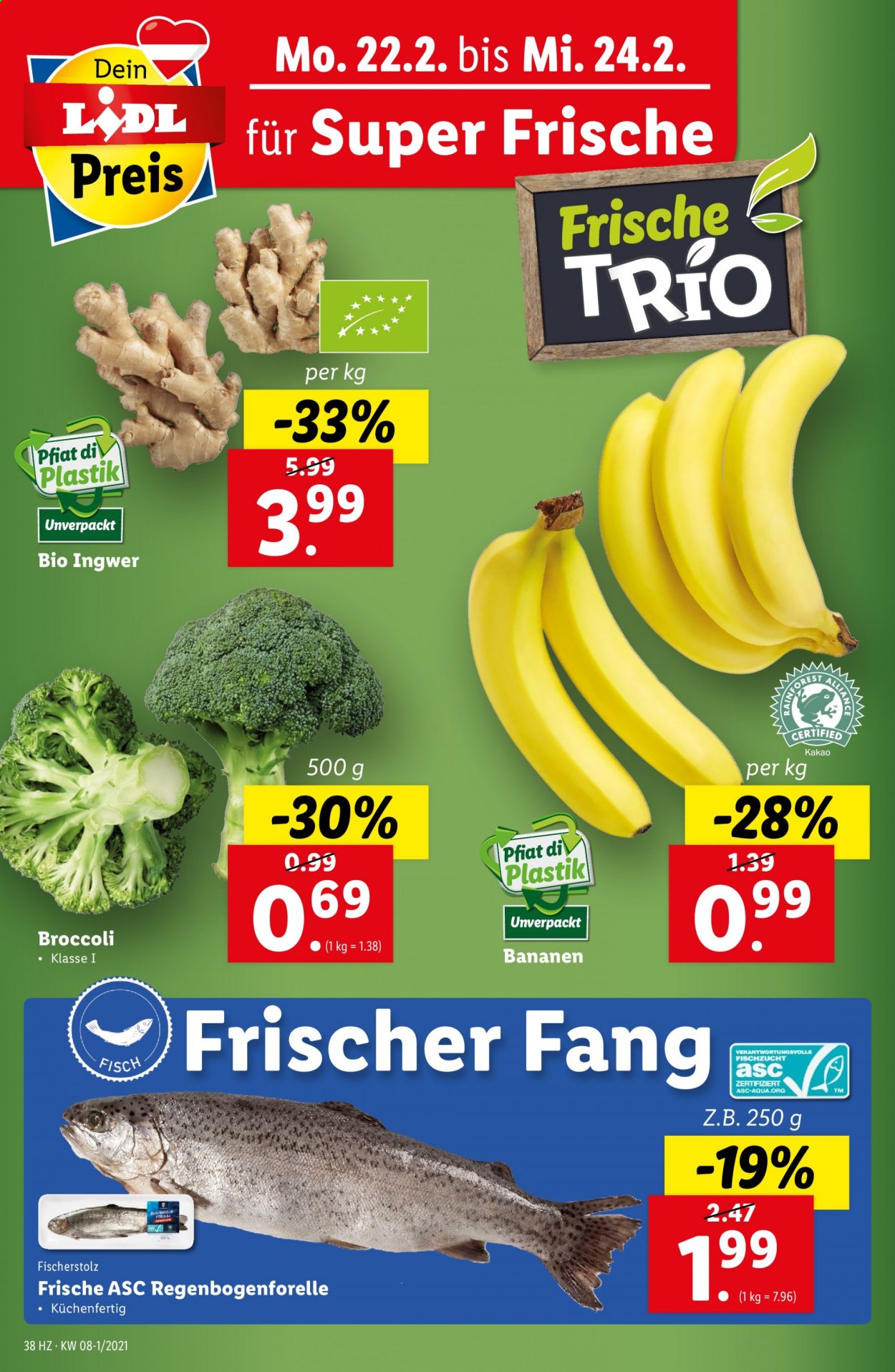 Angebote Lidl - 18.2.2021 - 24.2.2021. Seite 38