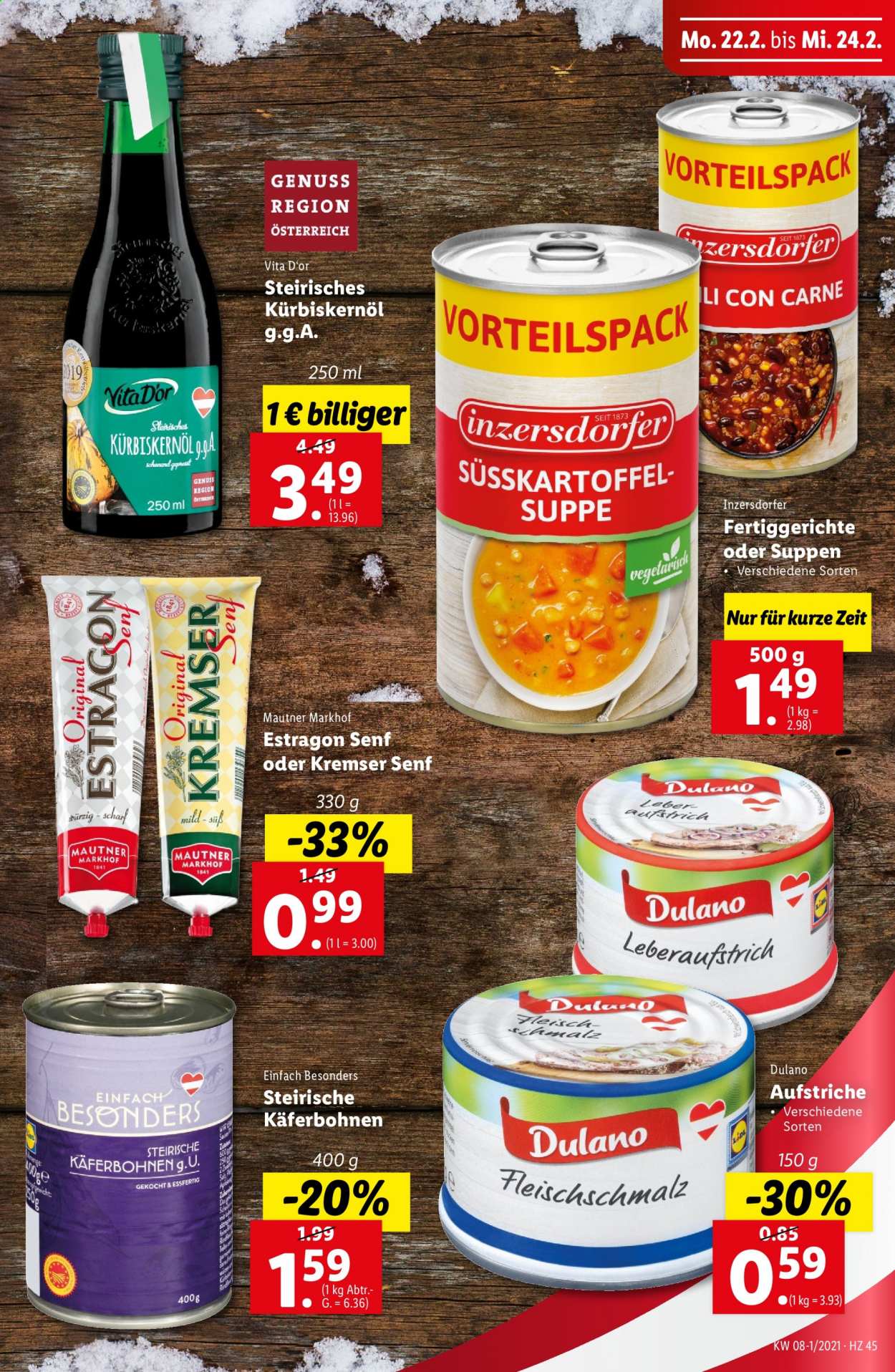 Angebote Lidl - 18.2.2021 - 24.2.2021. Seite 45