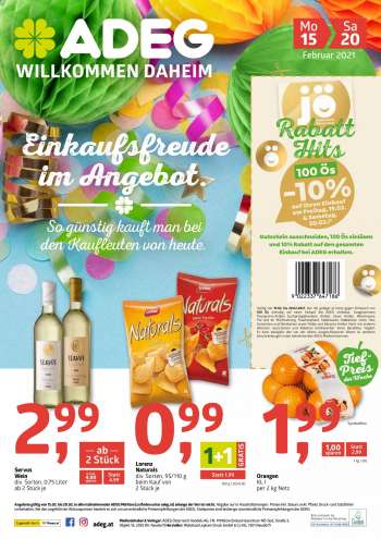 Angebote ADEG - 15.2.2021 - 20.2.2021.
