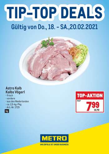 Angebote Metro - 18.2.2021 - 20.2.2021.