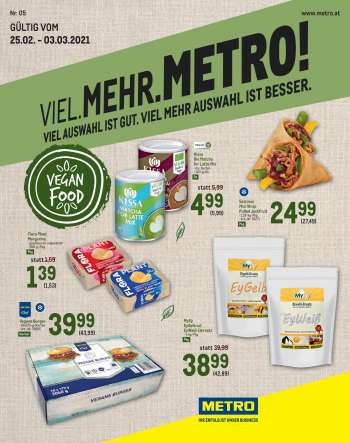 Angebote Metro - 25.2.2021 - 3.3.2021.
