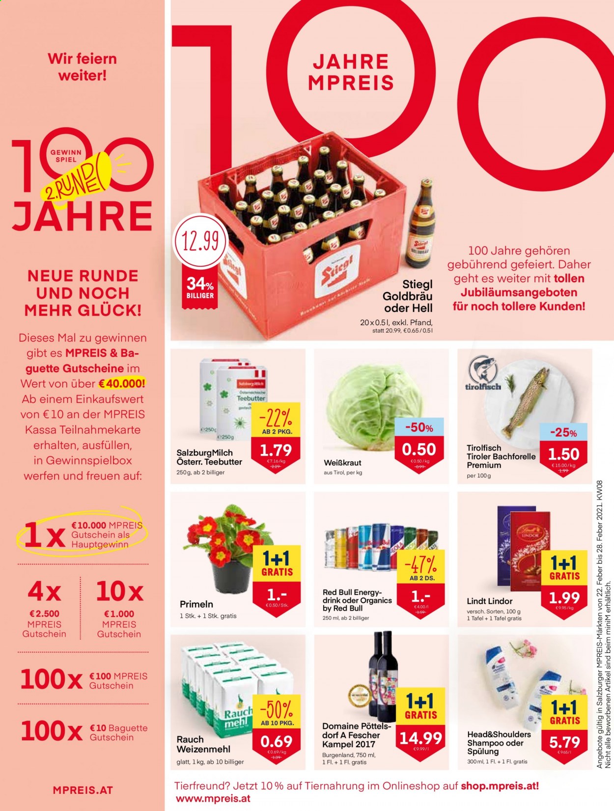 Angebote MPREIS - 22.2.2021 - 28.2.2021. Seite 1