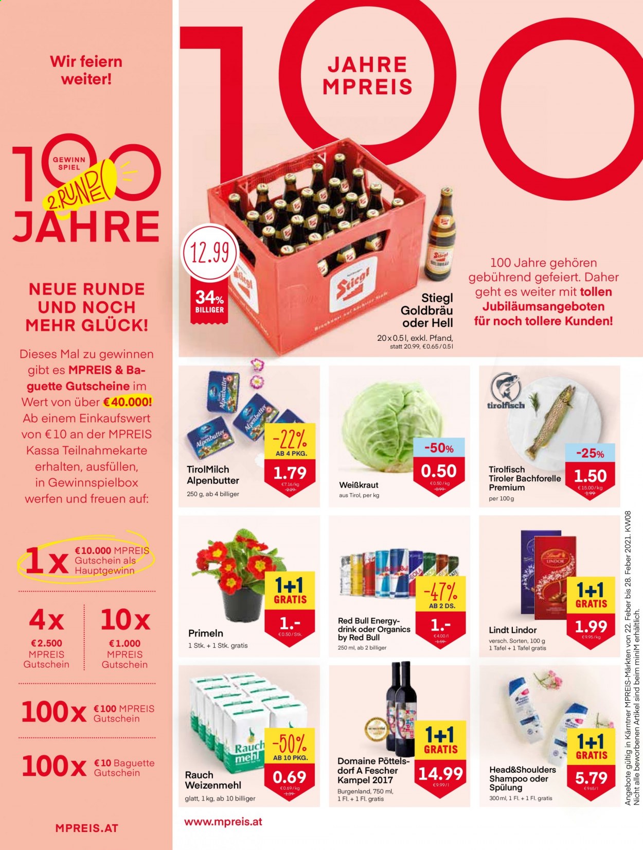 Angebote MPREIS - 22.2.2021 - 28.2.2021. Seite 1