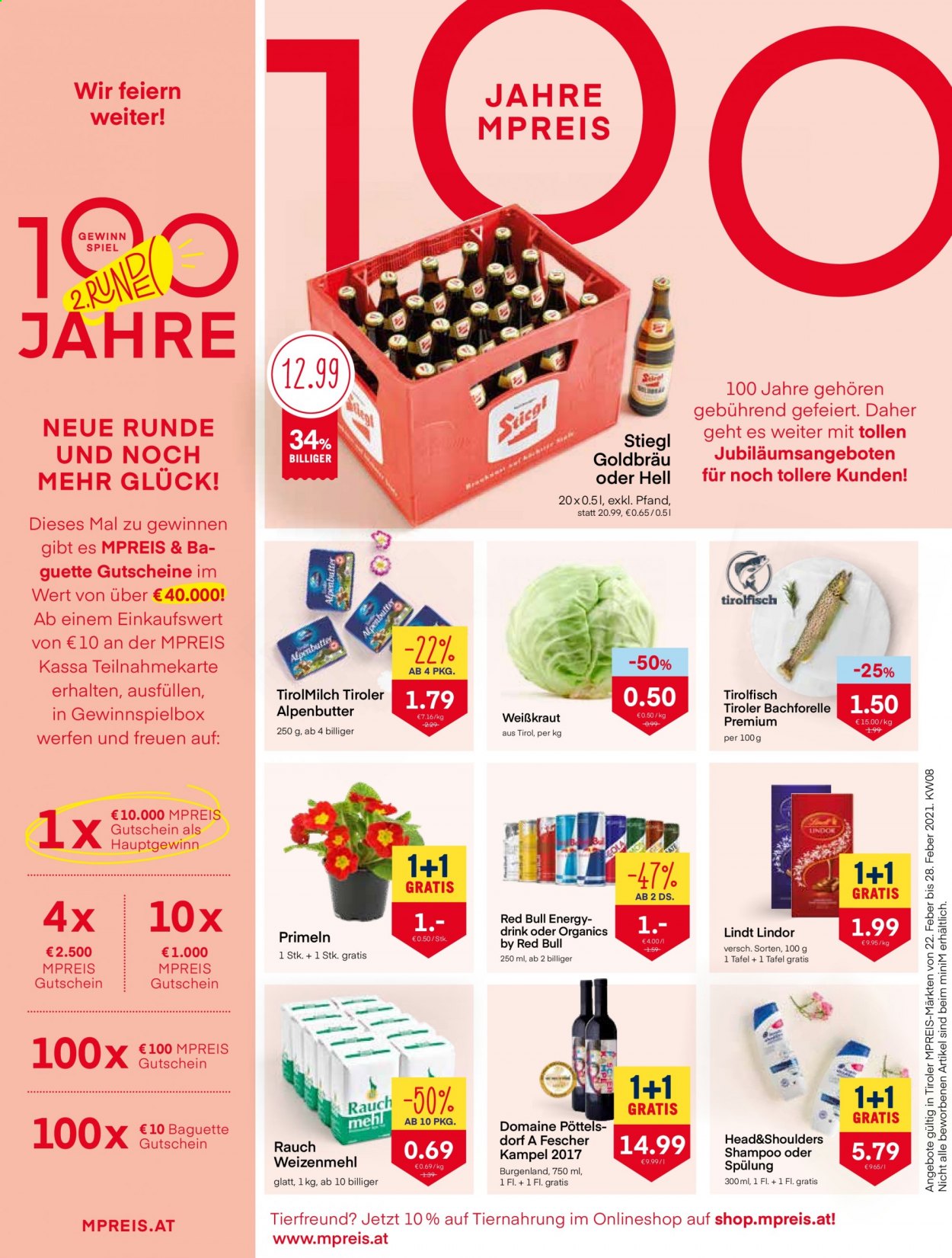 Angebote MPREIS - 22.2.2021 - 28.2.2021. Seite 1