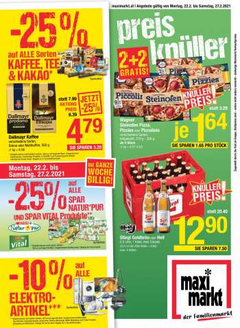 Angebote Maximarkt - 22.2.2021 - 27.2.2021.