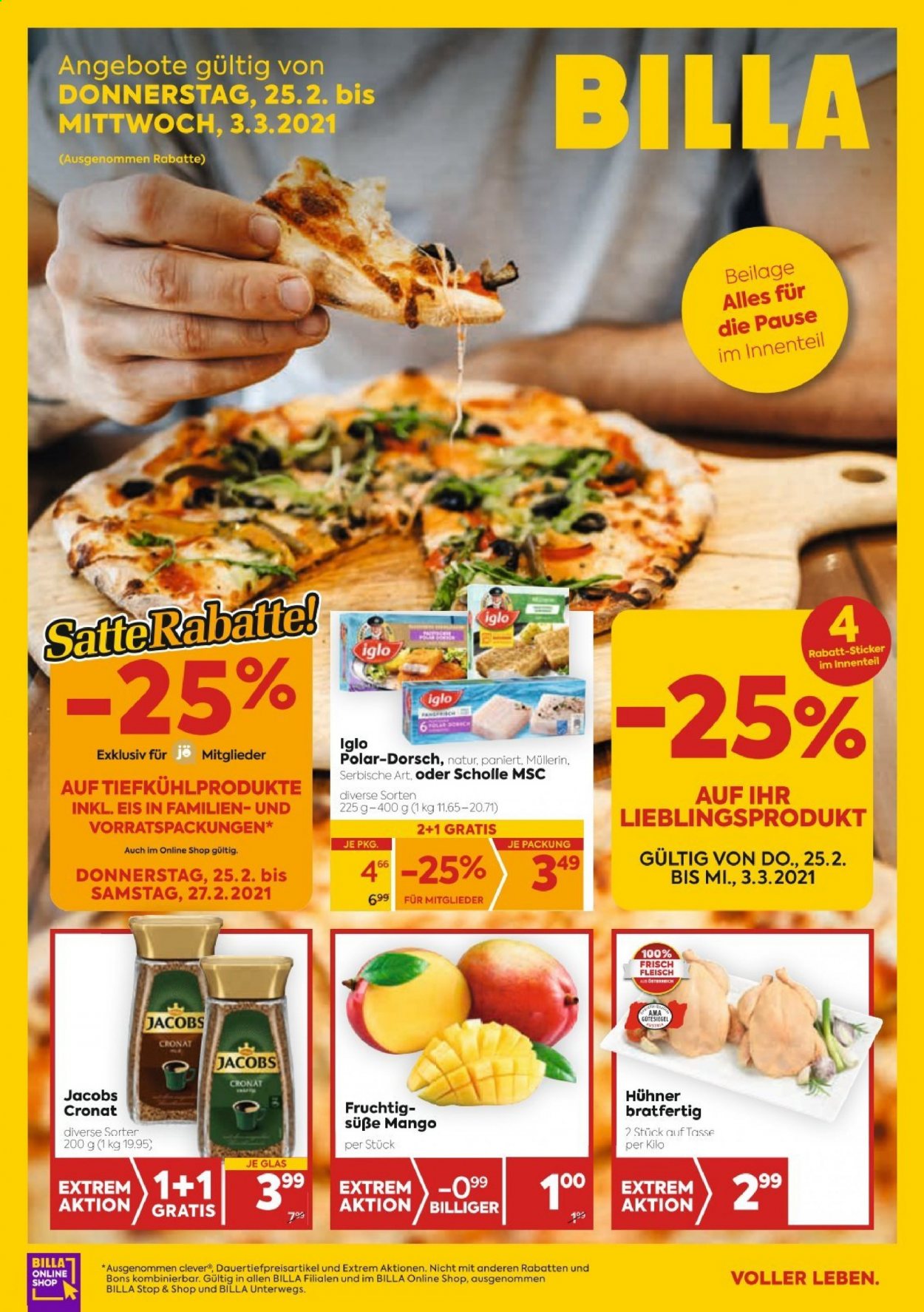 Angebote Billa - 25.2.2021 - 3.3.2021. Seite 1
