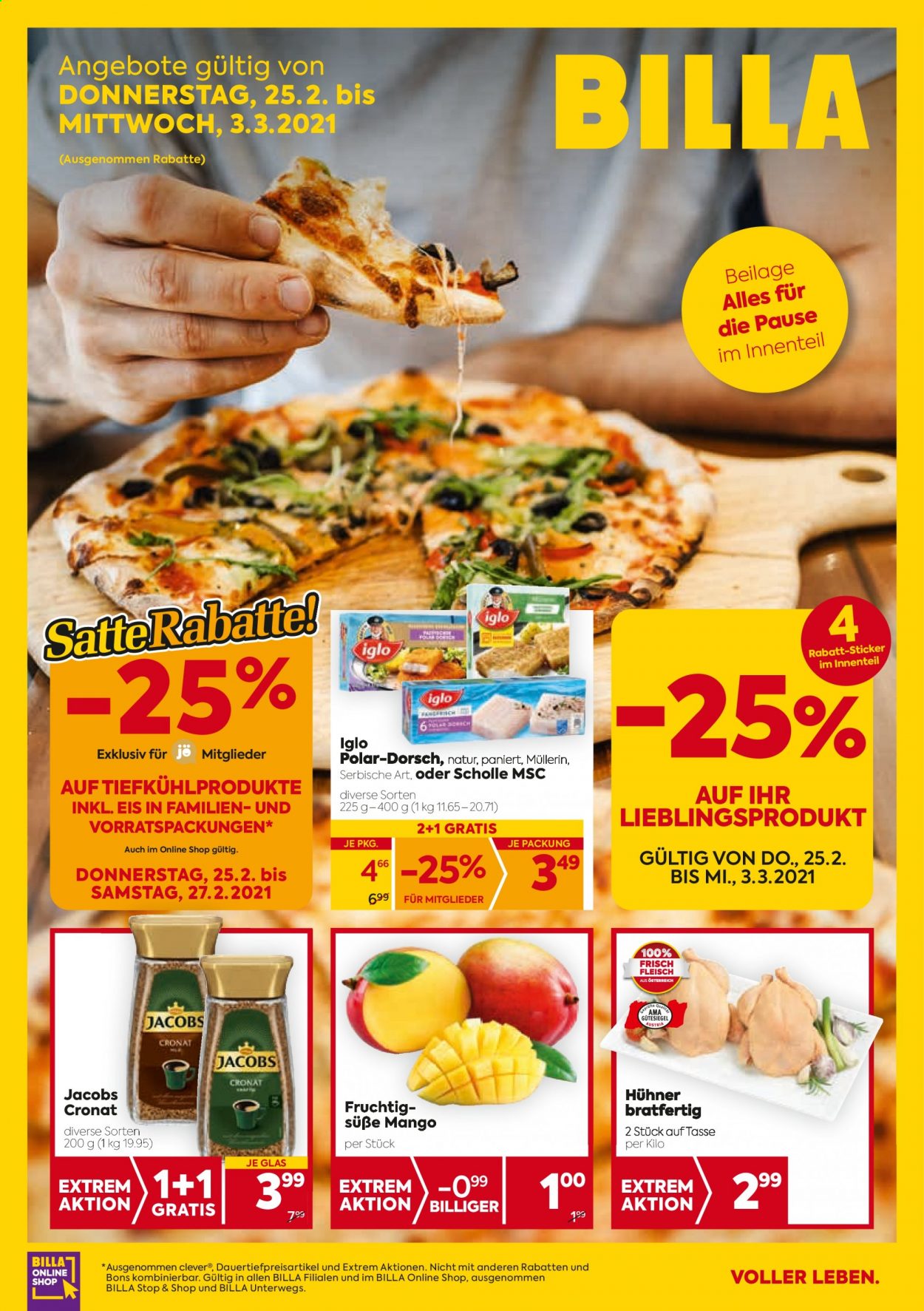 Angebote Billa - 25.2.2021 - 3.3.2021. Seite 1