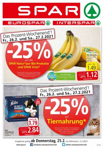 Angebote SPAR - 25.2.2021 - 3.3.2021.