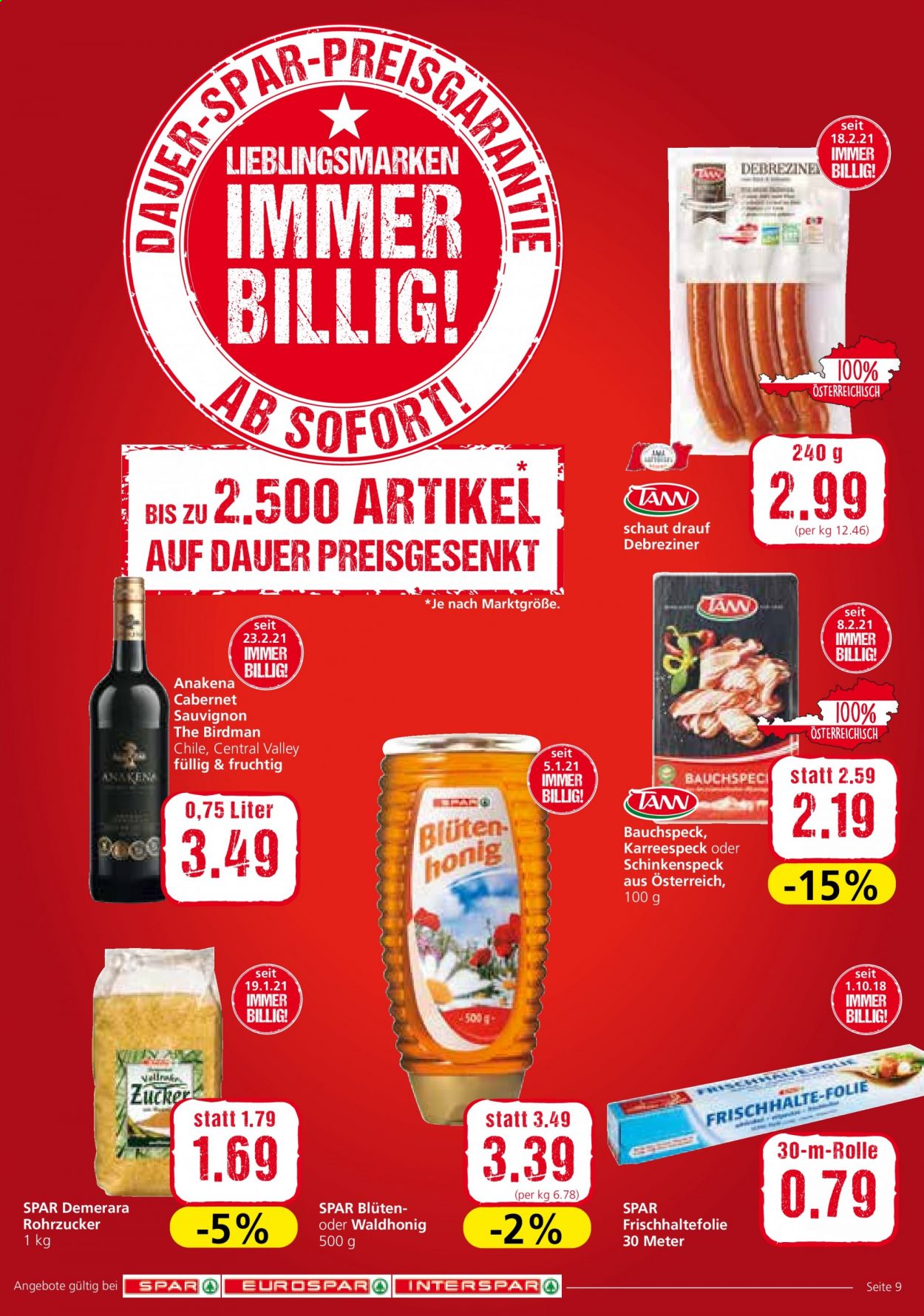 Angebote SPAR - 25.2.2021 - 3.3.2021. Seite 9