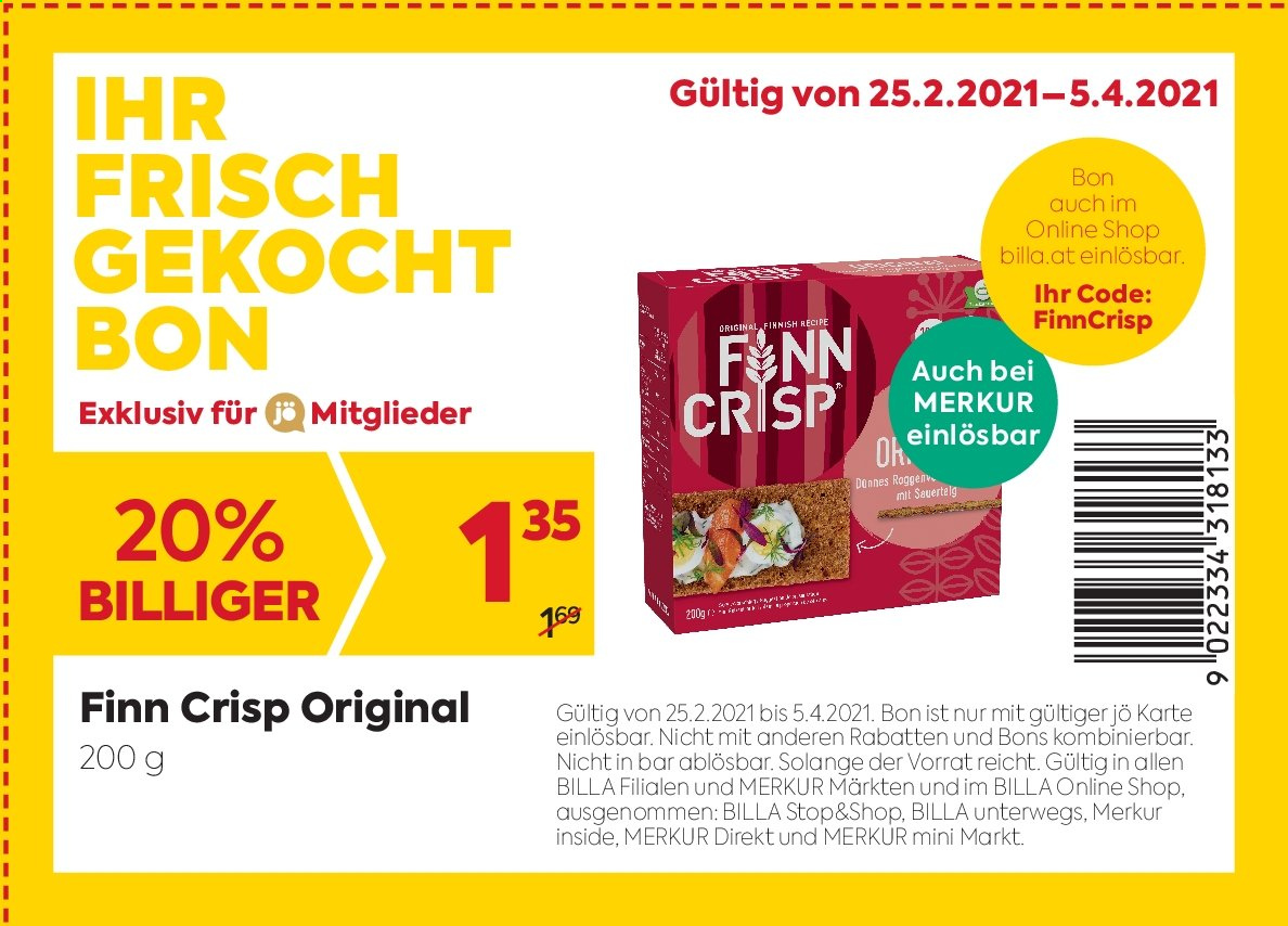 Angebote Billa - 25.2.2021 - 5.4.2021. Seite 1