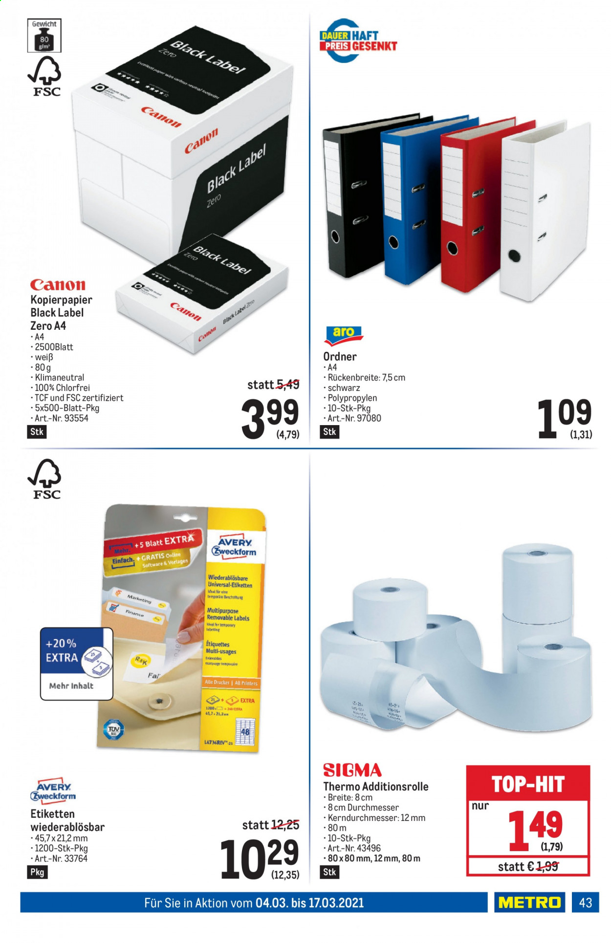 Angebote Metro - 4.3.2021 - 17.3.2021. Seite 43