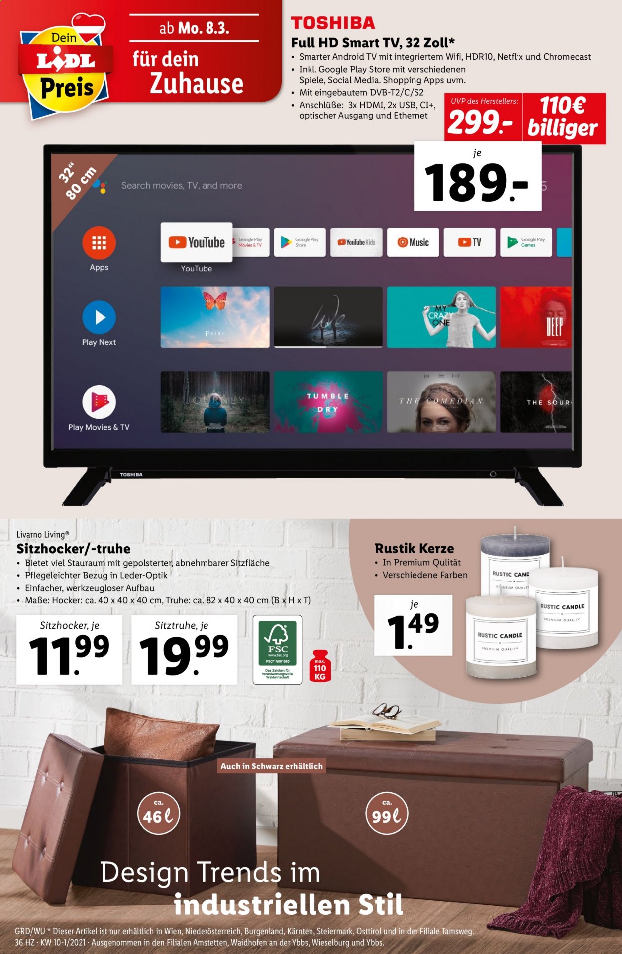 Angebote Lidl - 4.3.2021 - 10.3.2021. Seite 36