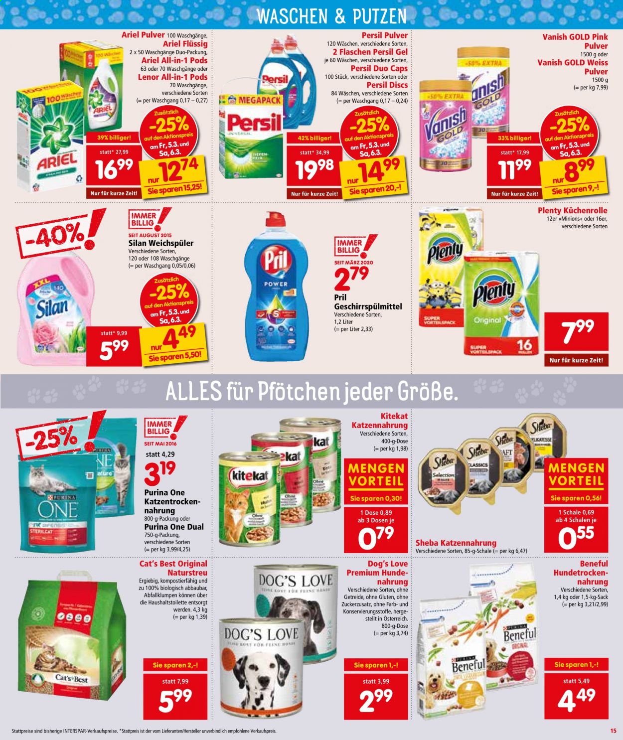 Angebote INTERSPAR - 4.3.2021 - 24.3.2021. Seite 15