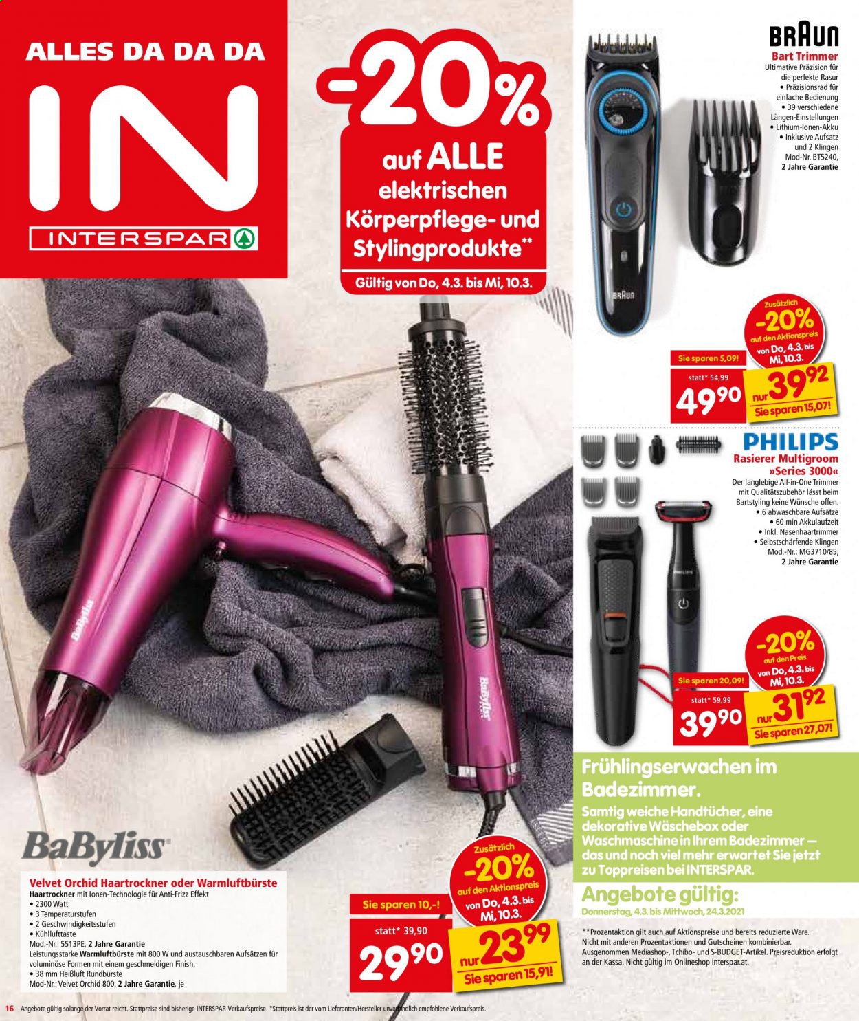 Angebote INTERSPAR - 4.3.2021 - 24.3.2021. Seite 16