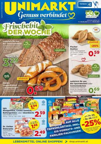Angebote UNIMARKT - 3.3.2021 - 9.3.2021.
