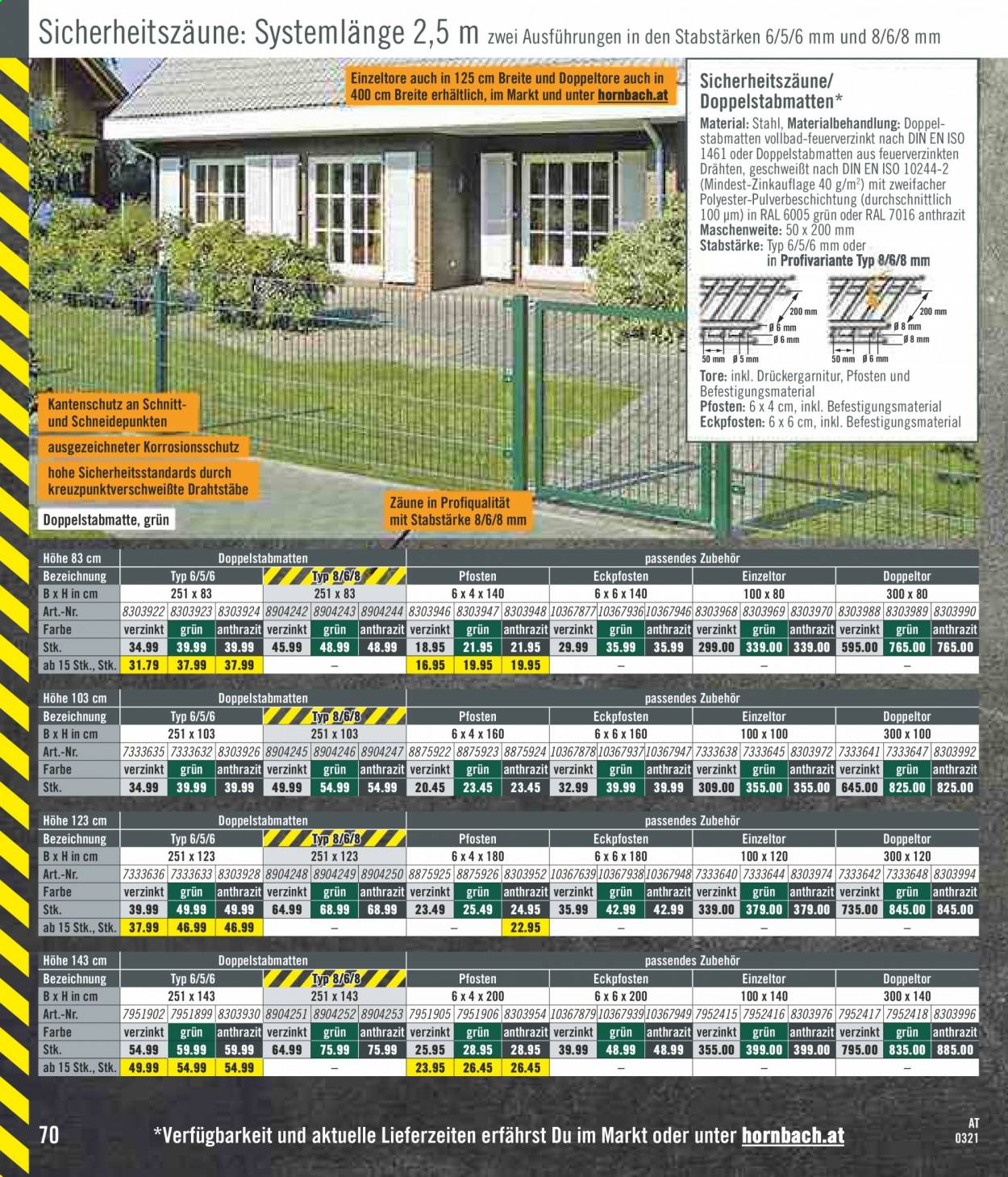 Angebote Hornbach - 1.3.2021 - 17.4.2021. Seite 70