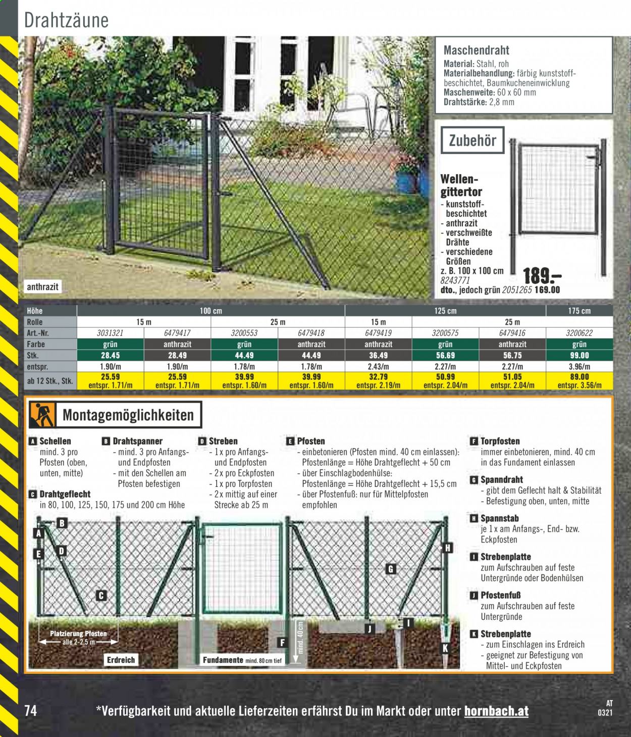 Angebote Hornbach - 1.3.2021 - 17.4.2021. Seite 74