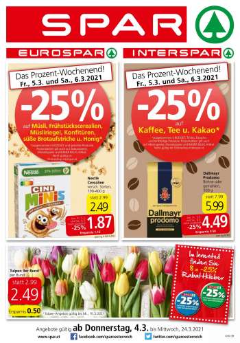 Angebote SPAR - 4.3.2021 - 24.3.2021.