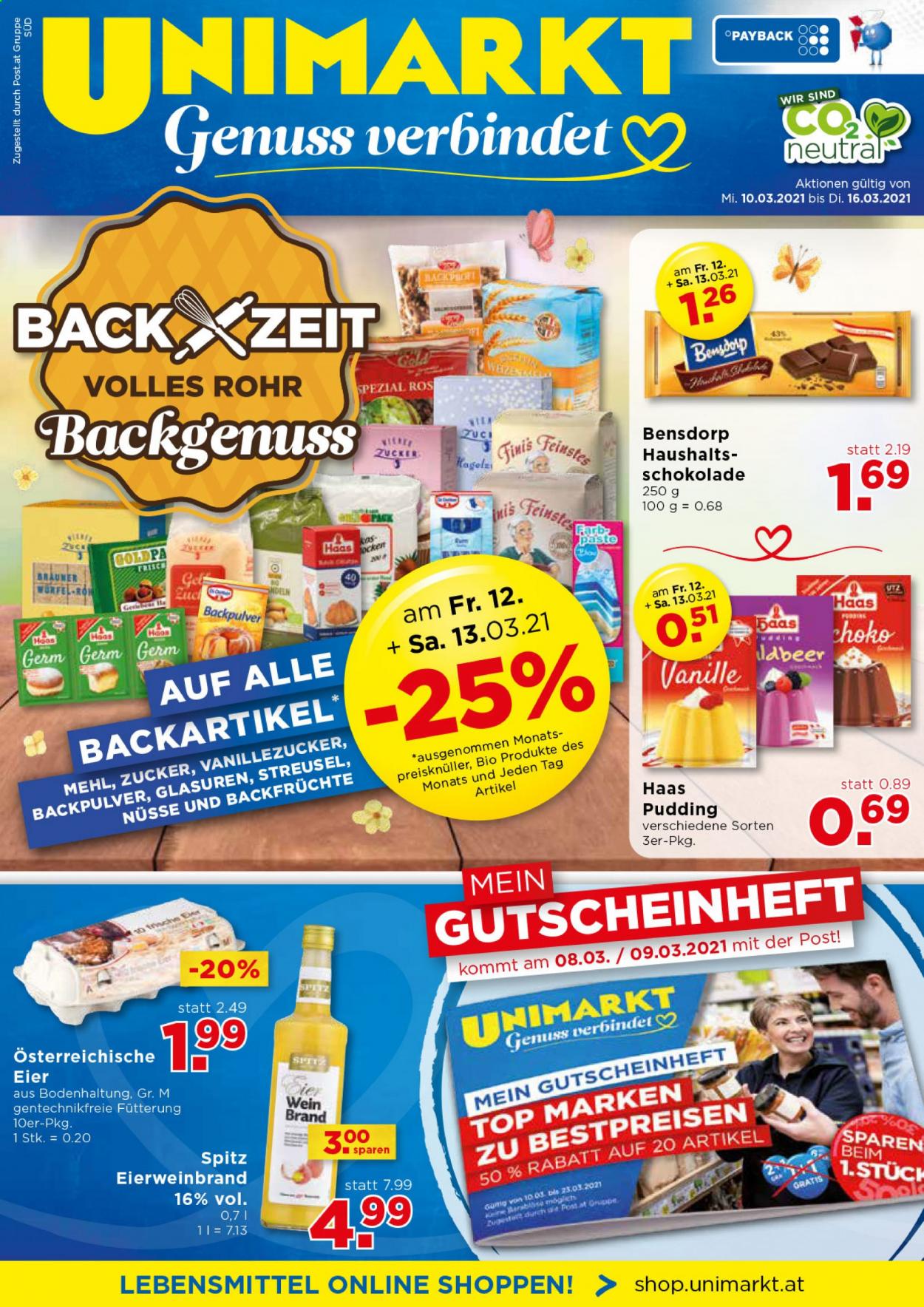 Angebote UNIMARKT - 10.3.2021 - 16.3.2021. Seite 1
