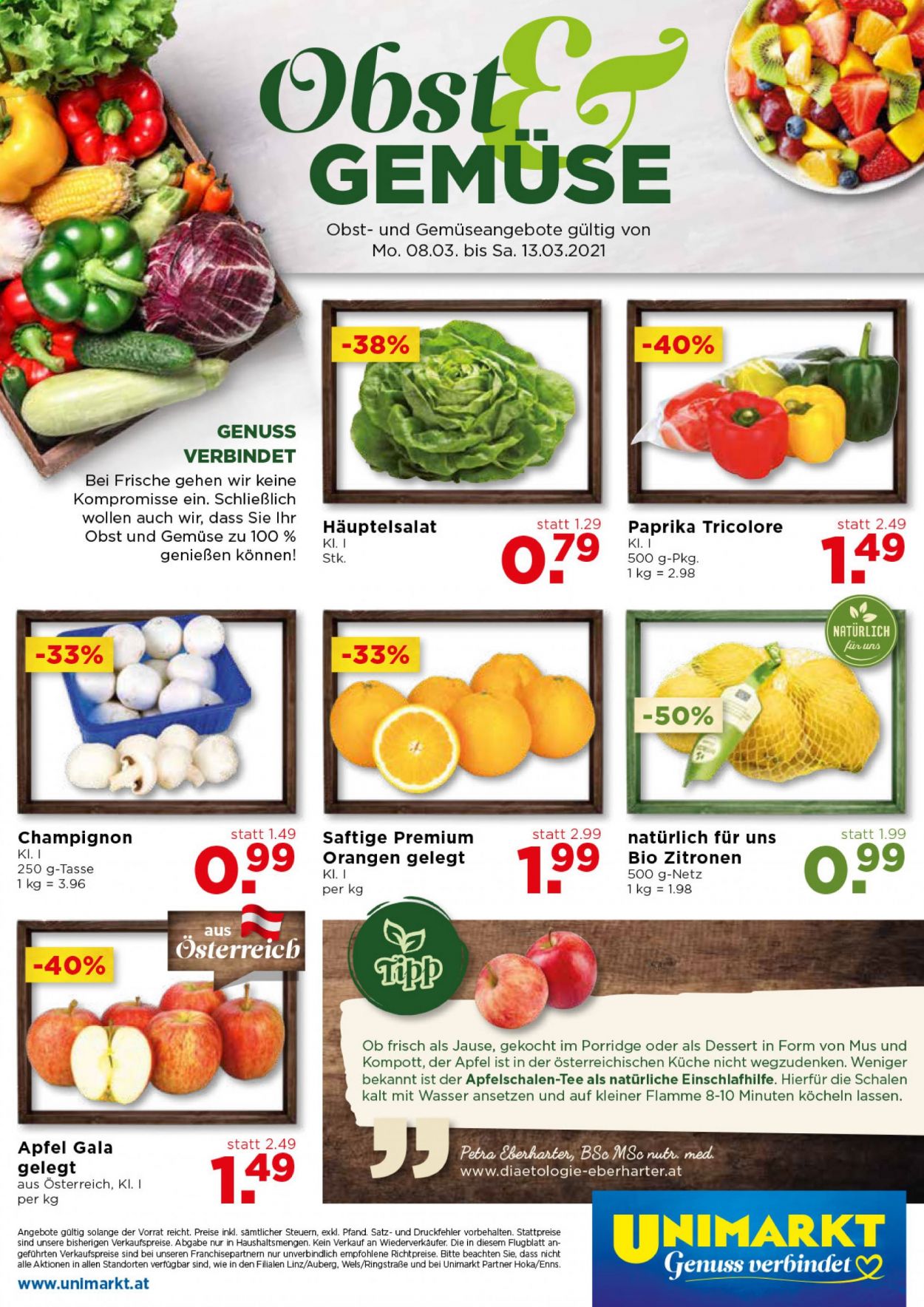 Angebote UNIMARKT - 10.3.2021 - 16.3.2021. Seite 16