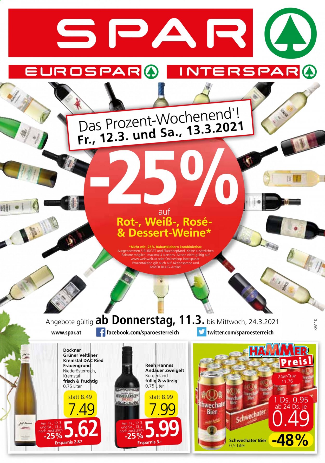 Angebote EUROSPAR - 11.3.2021 - 24.3.2021. Seite 1