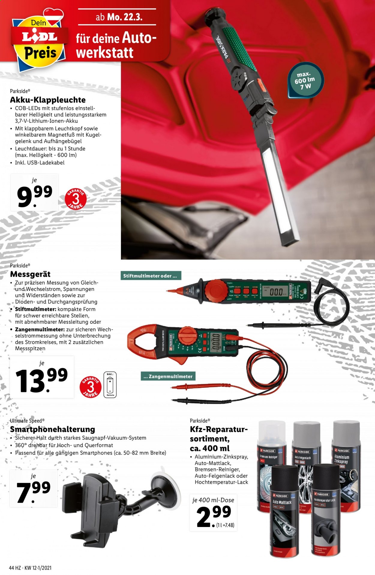 Angebote Lidl - 18.3.2021 - 24.3.2021. Seite 44
