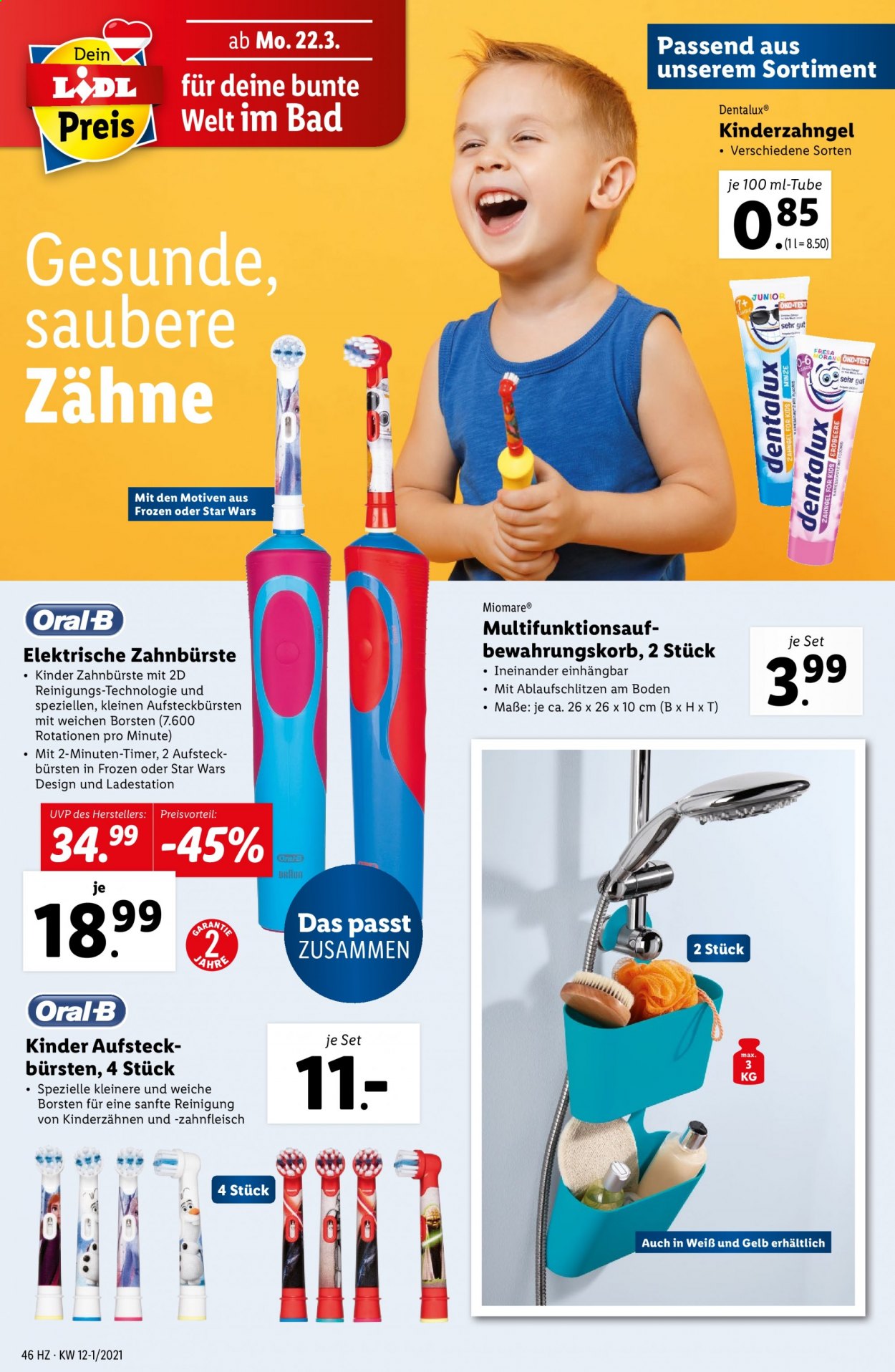 Angebote Lidl - 18.3.2021 - 24.3.2021. Seite 46