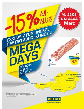 Angebote Metro - 22.3.2021 - 23.3.2021.