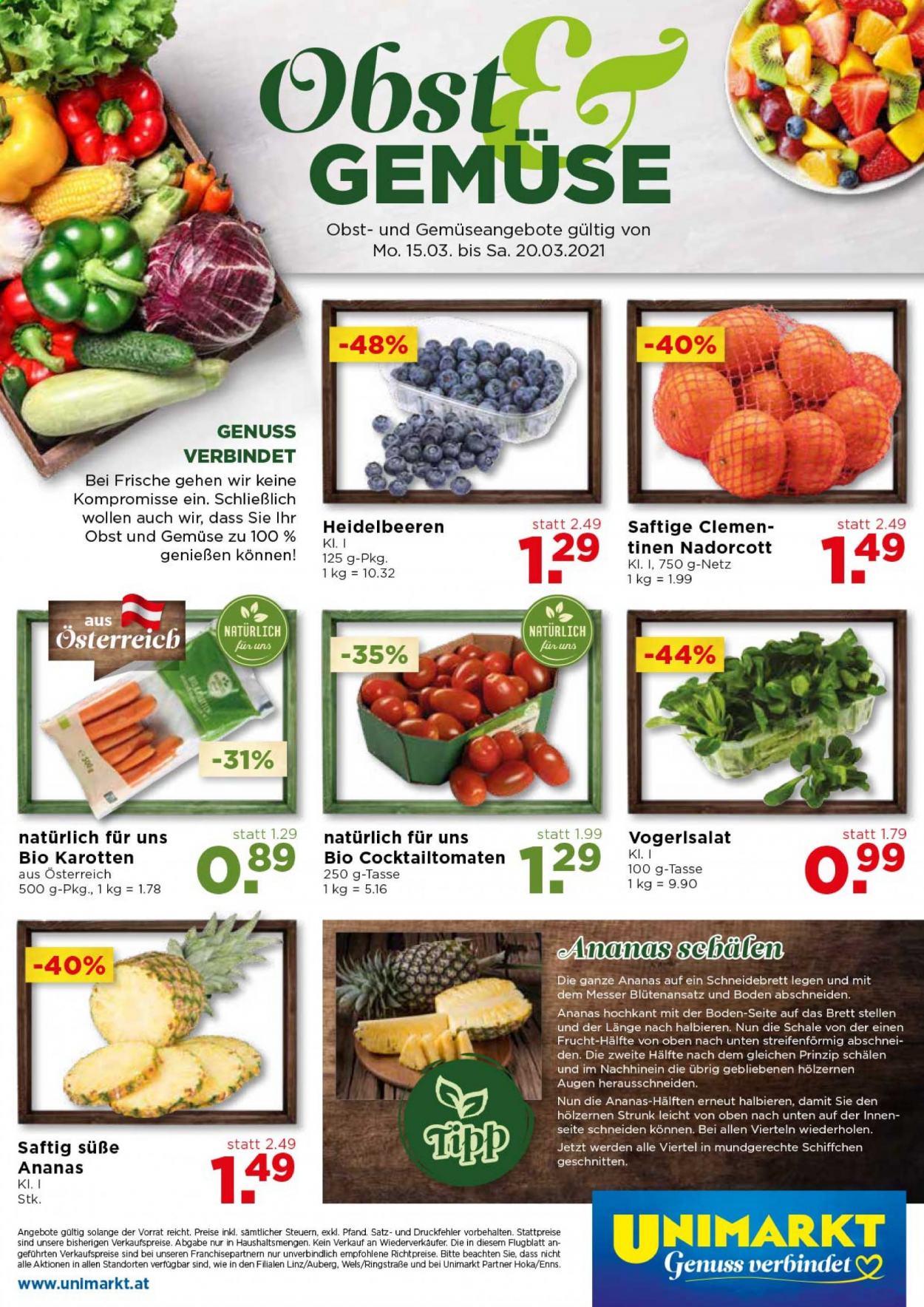Angebote UNIMARKT - 17.3.2021 - 23.3.2021. Seite 16