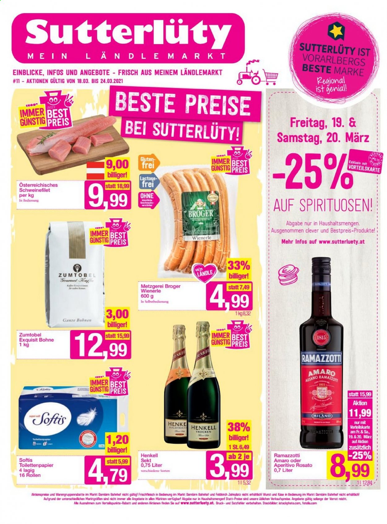 Angebote Sutterlüty - 18.3.2021 - 24.3.2021. Seite 1