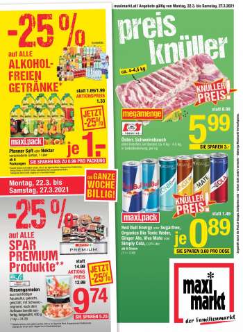 Angebote Maximarkt - 22.3.2021 - 27.3.2021.