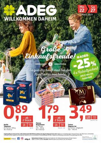 Angebote ADEG - 22.3.2021 - 27.3.2021.