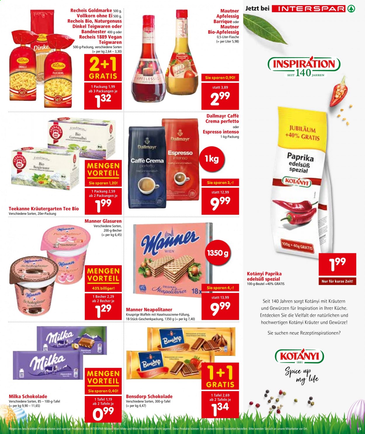 Angebote INTERSPAR - 25.3.2021 - 7.4.2021. Seite 15