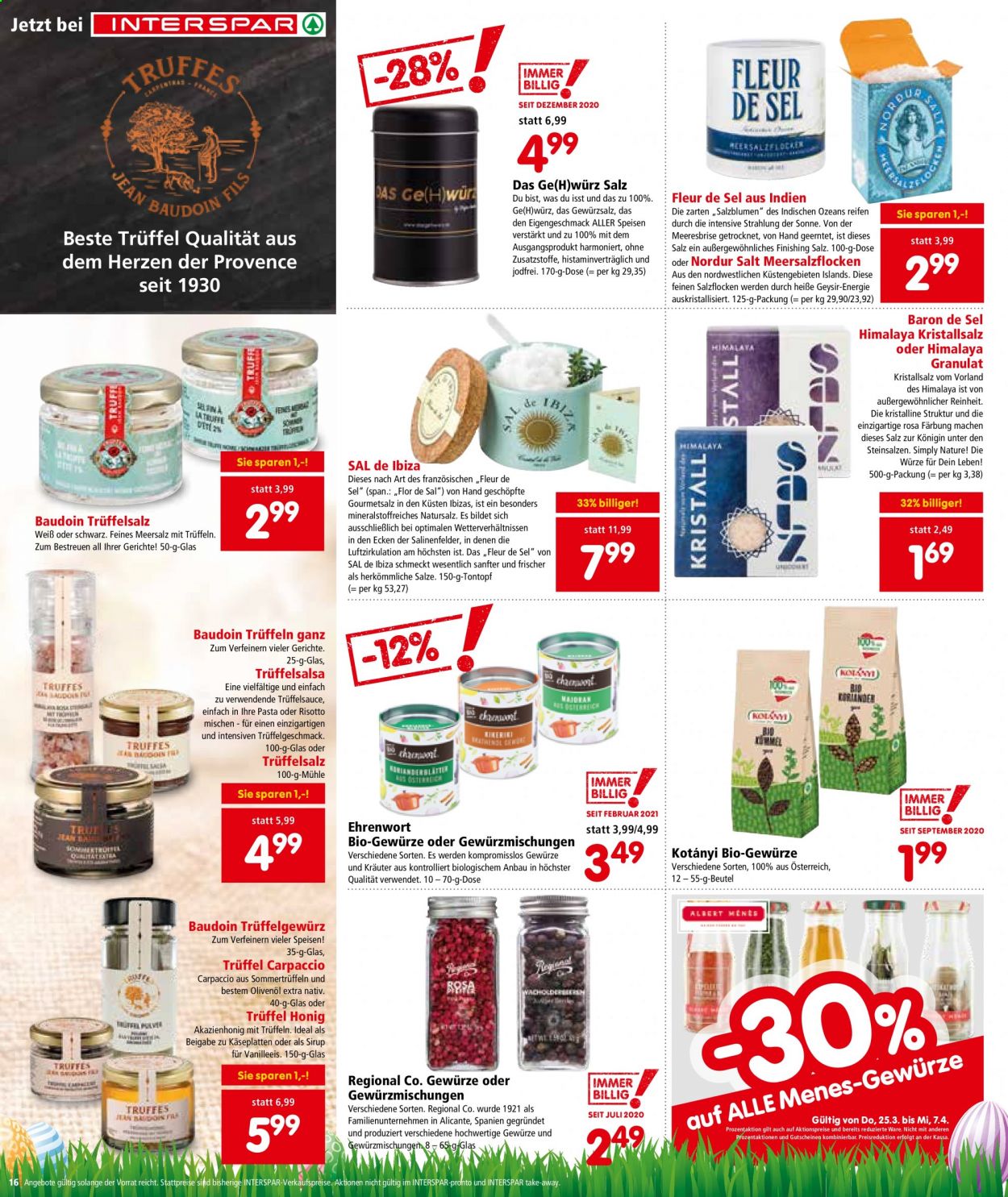Angebote INTERSPAR - 25.3.2021 - 7.4.2021. Seite 16