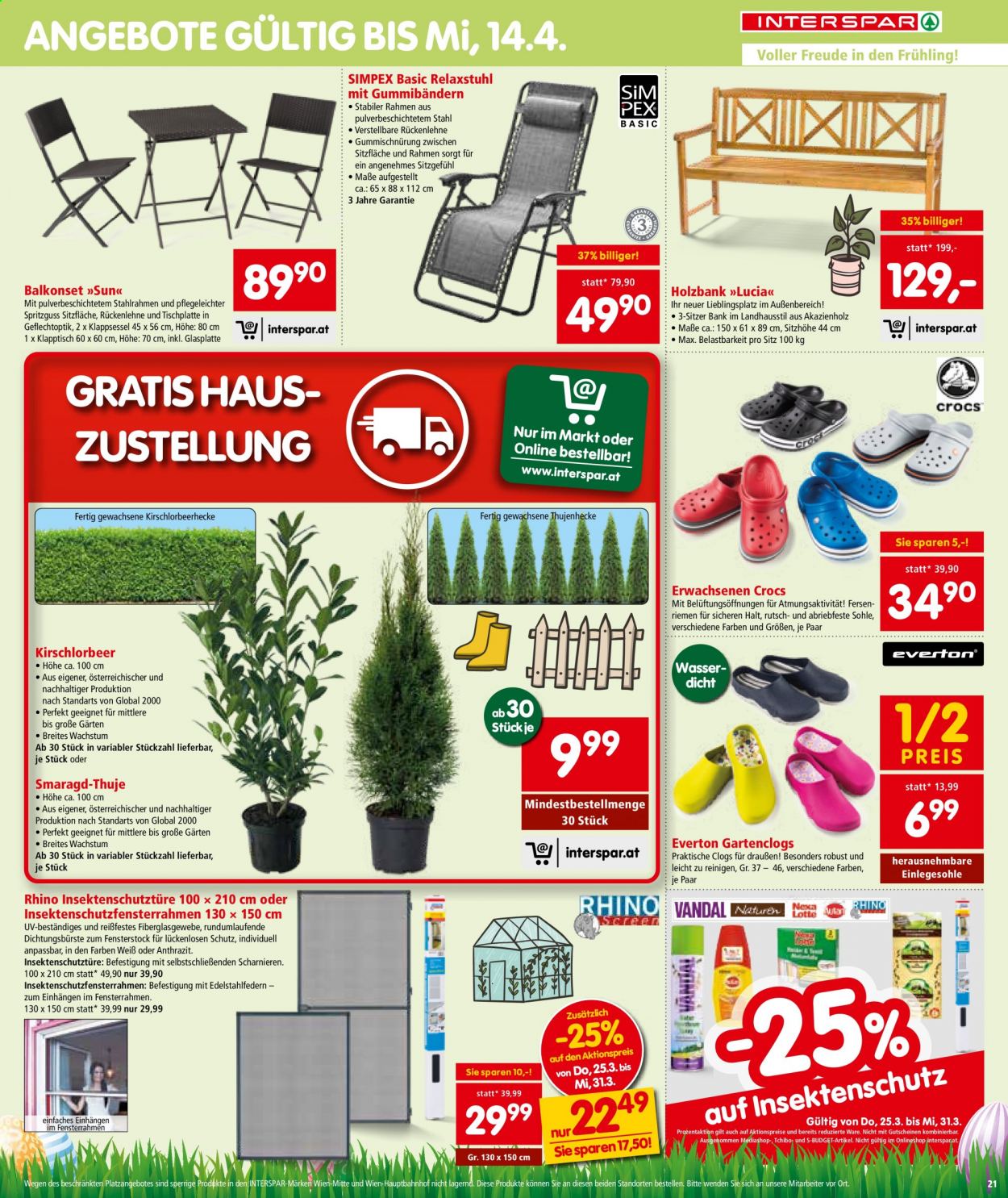Angebote INTERSPAR - 25.3.2021 - 7.4.2021. Seite 21