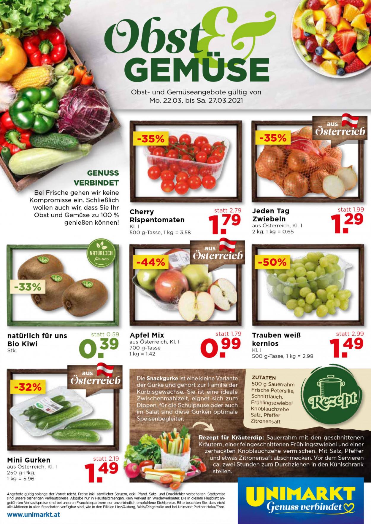 Angebote UNIMARKT - 24.3.2021 - 30.3.2021. Seite 20