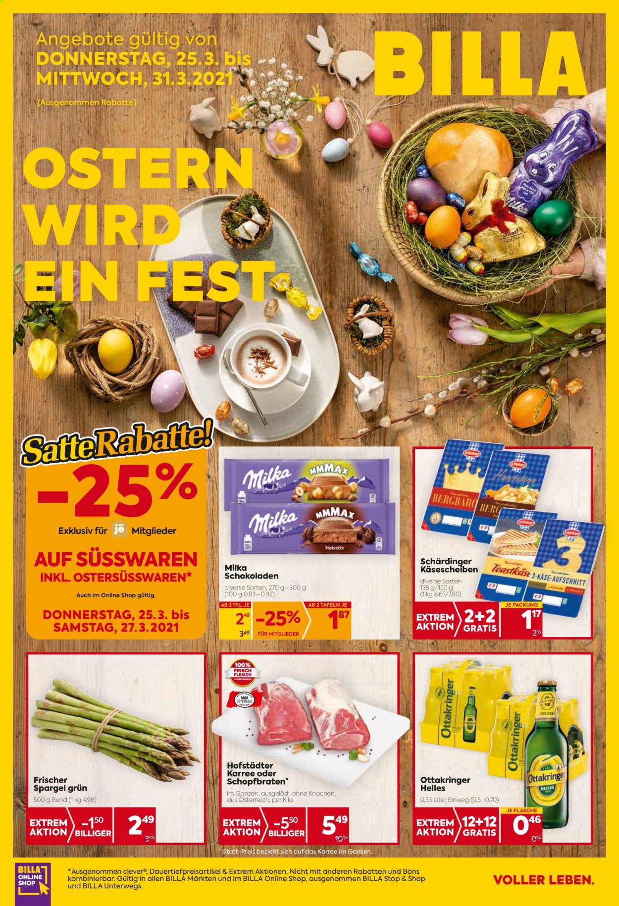 Angebote Billa - 25.3.2021 - 31.3.2021. Seite 1