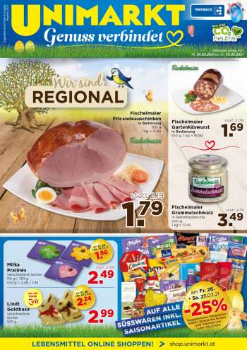 Angebote UNIMARKT - 24.3.2021 - 30.3.2021.