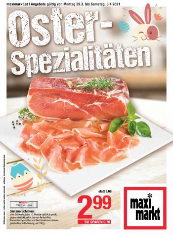 Angebote Maximarkt - 29.3.2021 - 3.4.2021.