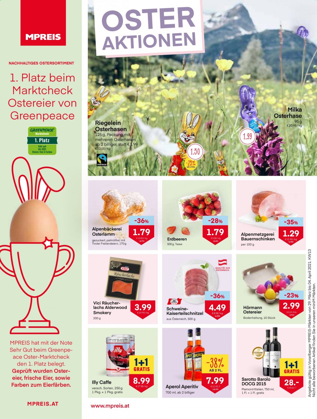 Angebote MPREIS - 29.3.2021 - 4.4.2021. Seite 1