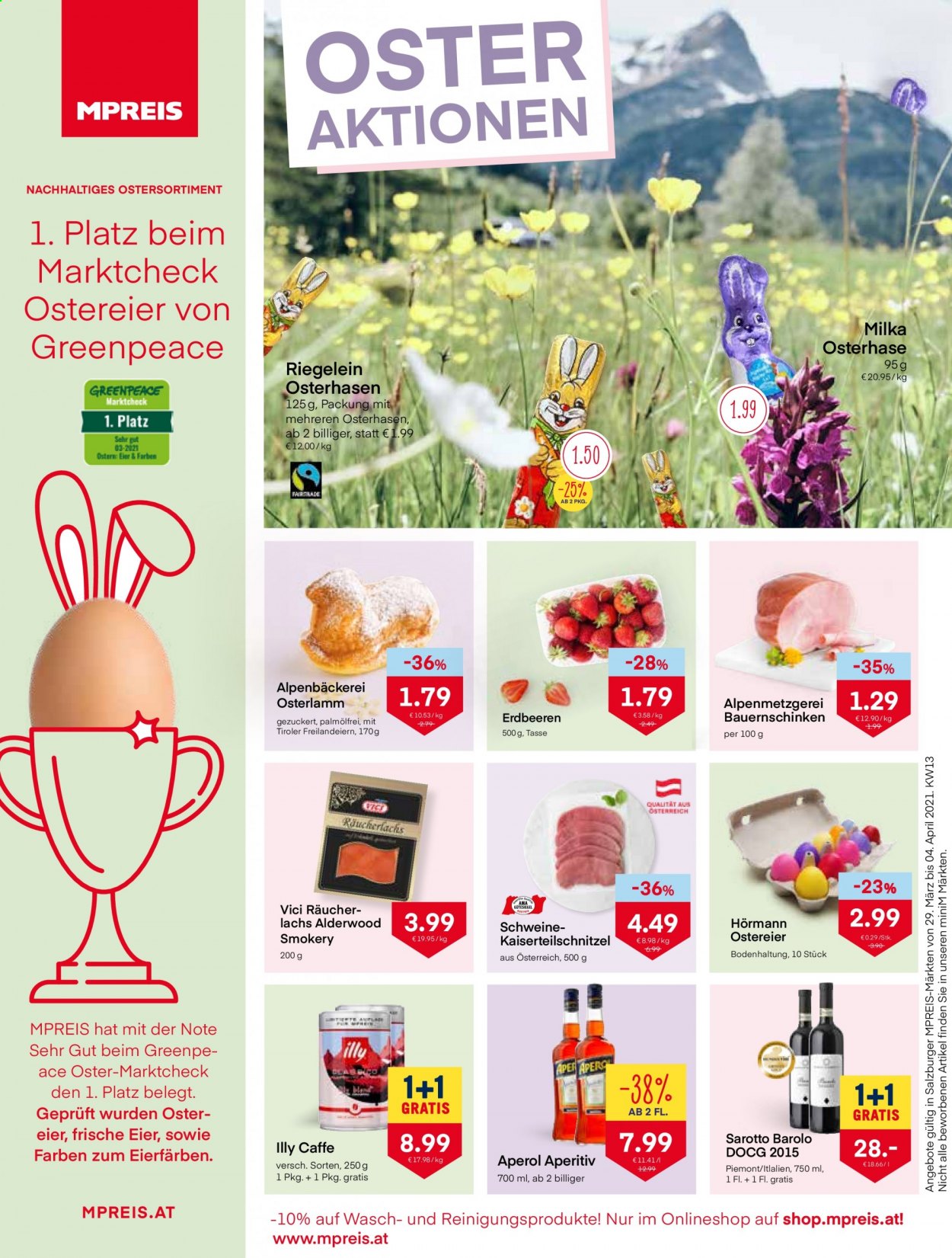 Angebote MPREIS - 29.3.2021 - 4.4.2021. Seite 1