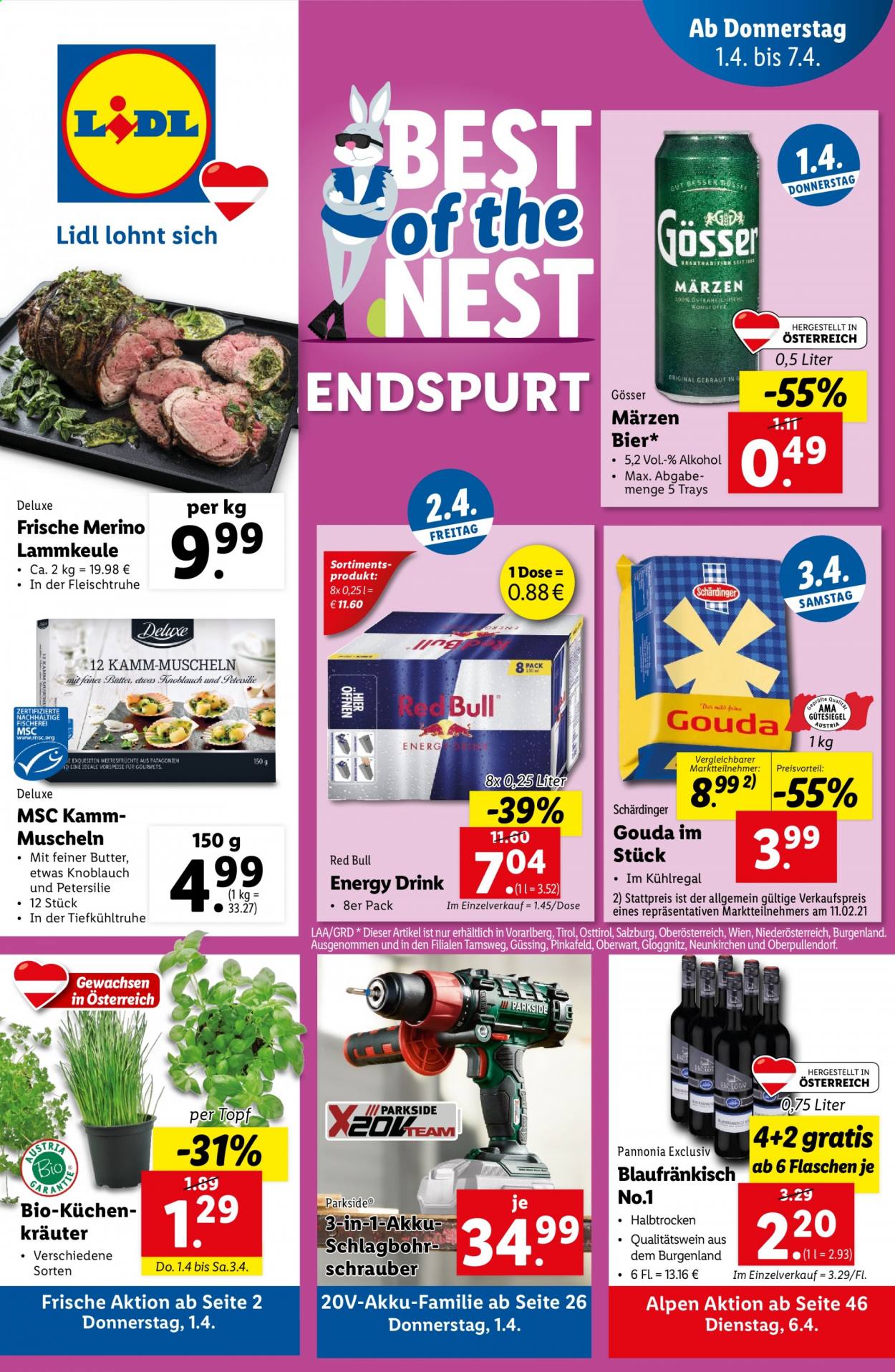 Angebote Lidl - 1.4.2021 - 7.4.2021. Seite 1