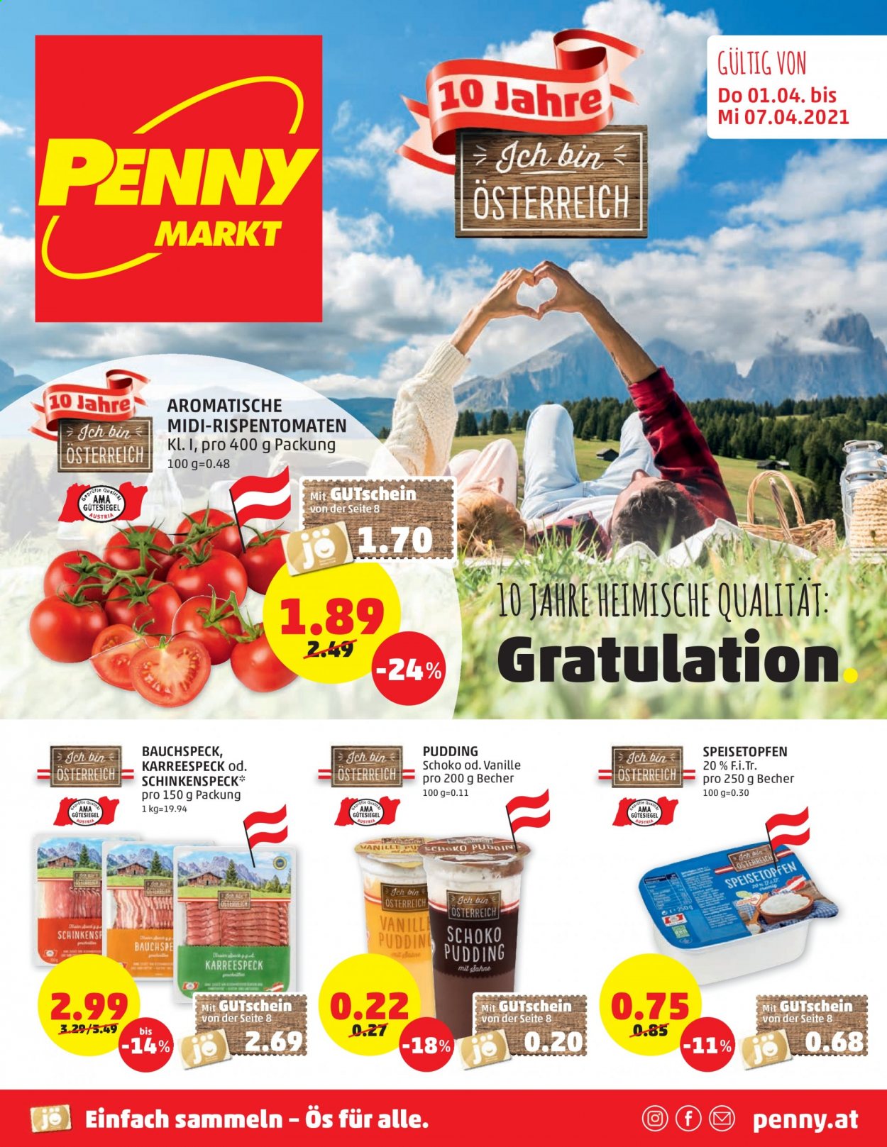 Angebote Penny - 1.4.2021 - 7.4.2021. Seite 1
